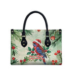 Watercolor Floral Crimson Rosella Leather Bag It’s Aussie Christmas Time! - Aussie Hoodie