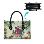 Watercolor Floral Crimson Rosella Leather Bag It’s Aussie Christmas Time! - Aussie Hoodie