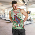Watercolor Floral Crimson Rosella Men Tank Top It’s Aussie Christmas Time! - Aussie Hoodie