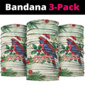 Watercolor Floral Crimson Rosella Neck Gaiter It’s Aussie Christmas Time! - Aussie Hoodie