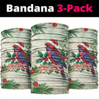 Watercolor Floral Crimson Rosella Neck Gaiter It’s Aussie Christmas Time! - Aussie Hoodie