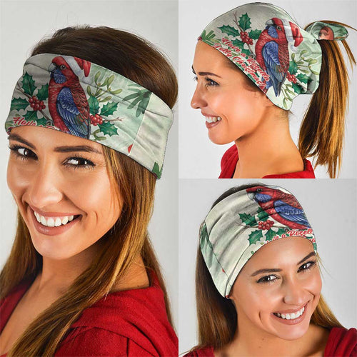 Watercolor Floral Crimson Rosella Neck Gaiter It’s Aussie Christmas Time! - Aussie Hoodie