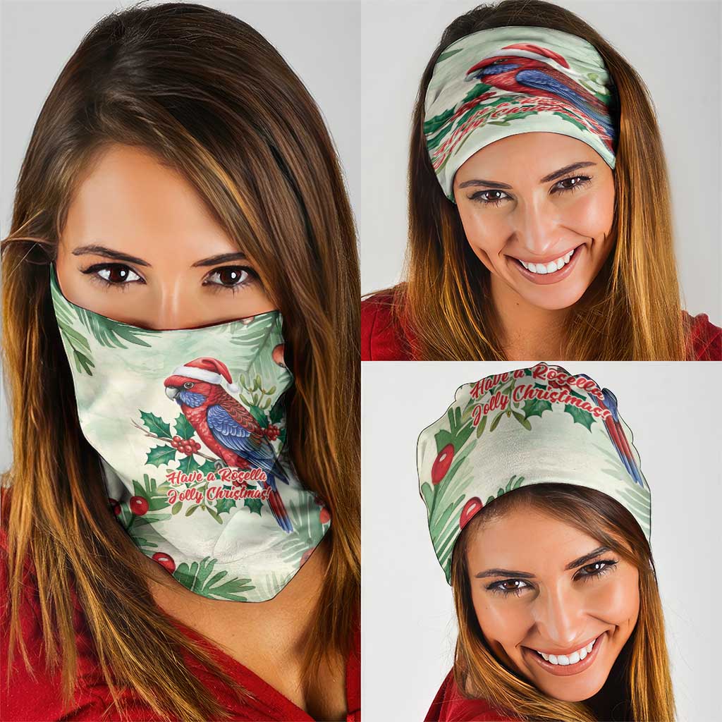 Watercolor Floral Crimson Rosella Neck Gaiter It’s Aussie Christmas Time! - Aussie Hoodie