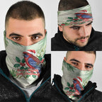 Watercolor Floral Crimson Rosella Neck Gaiter It’s Aussie Christmas Time! - Aussie Hoodie