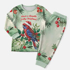 Watercolor Floral Crimson Rosella Christmas Pajama Set It’s Aussie Christmas Time! - Aussie Hoodie