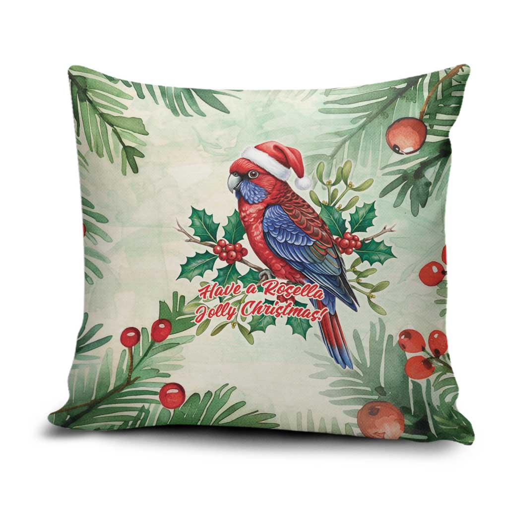 Watercolor Floral Crimson Rosella Pillow Cover It’s Aussie Christmas Time! - Aussie Hoodie