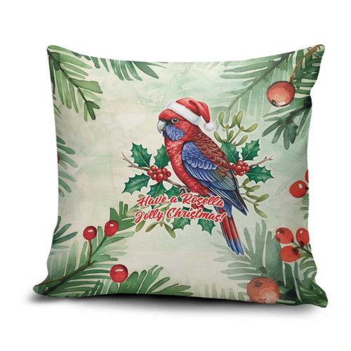 Watercolor Floral Crimson Rosella Pillow Cover It’s Aussie Christmas Time! - Aussie Hoodie