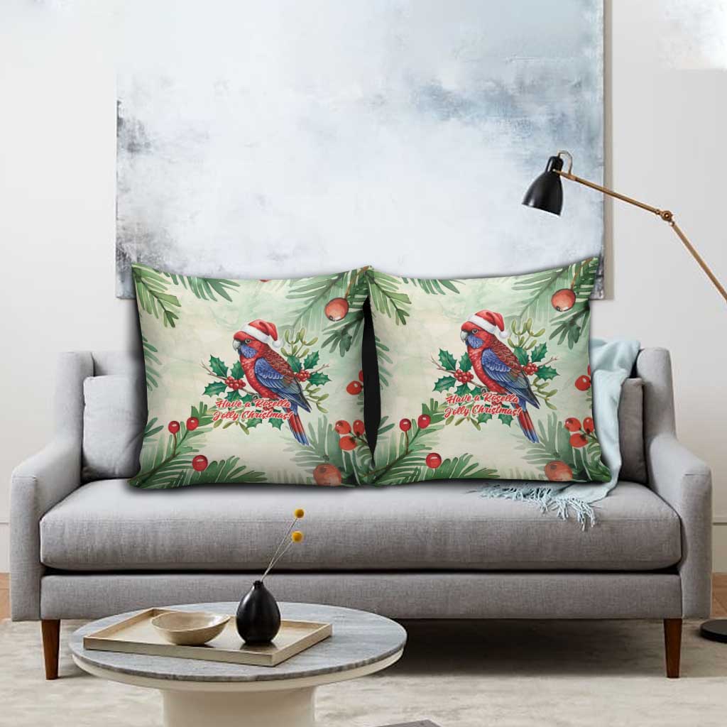 Watercolor Floral Crimson Rosella Pillow Cover It’s Aussie Christmas Time! - Aussie Hoodie