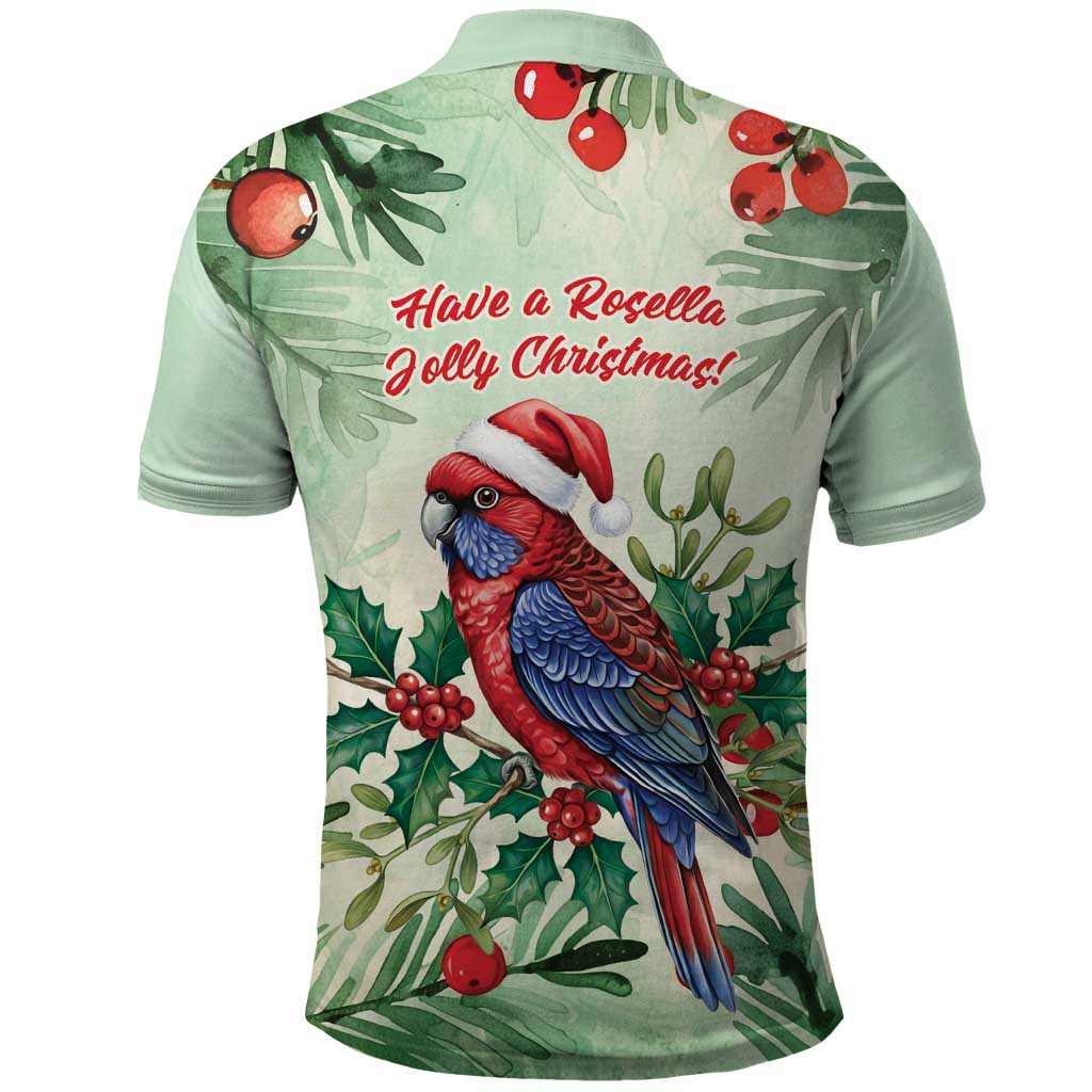 Watercolor Floral Crimson Rosella Polo Shirt It’s Aussie Christmas Time! - Aussie Hoodie