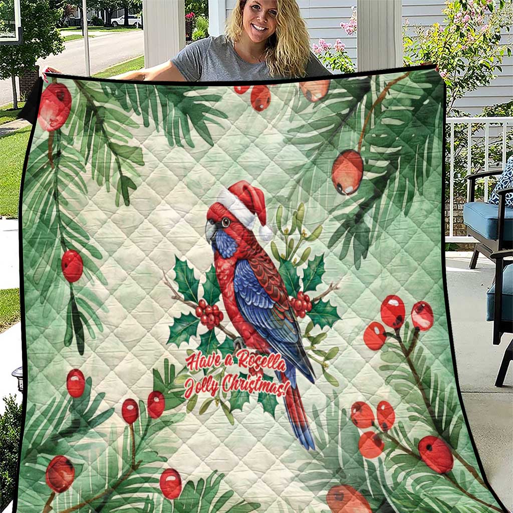 Watercolor Floral Crimson Rosella Quilt It’s Aussie Christmas Time! - Aussie Hoodie