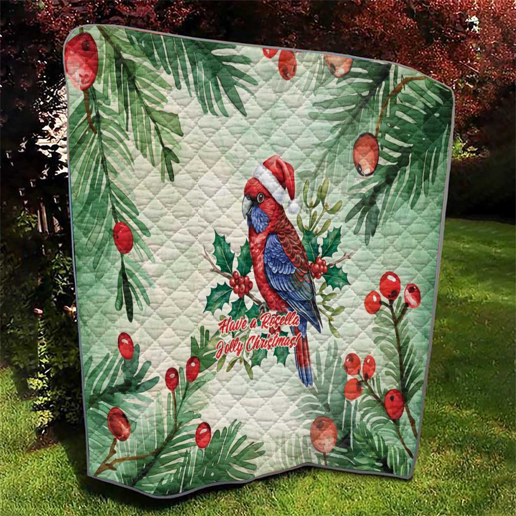 Watercolor Floral Crimson Rosella Quilt It’s Aussie Christmas Time! - Aussie Hoodie