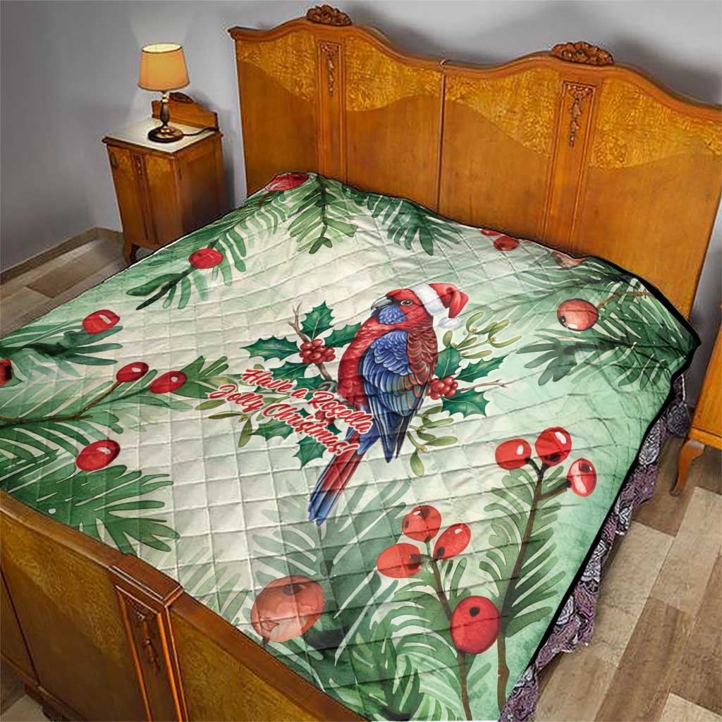 Watercolor Floral Crimson Rosella Quilt It’s Aussie Christmas Time! - Aussie Hoodie