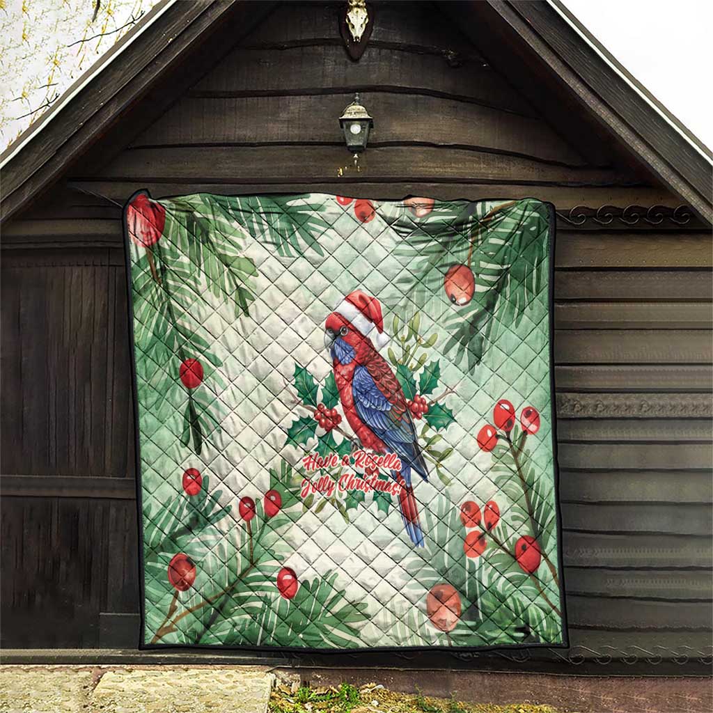 Watercolor Floral Crimson Rosella Quilt It’s Aussie Christmas Time! - Aussie Hoodie