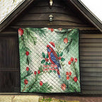 Watercolor Floral Crimson Rosella Quilt It’s Aussie Christmas Time! - Aussie Hoodie