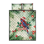 Watercolor Floral Crimson Rosella Quilt Bed Set It’s Aussie Christmas Time! - Aussie Hoodie