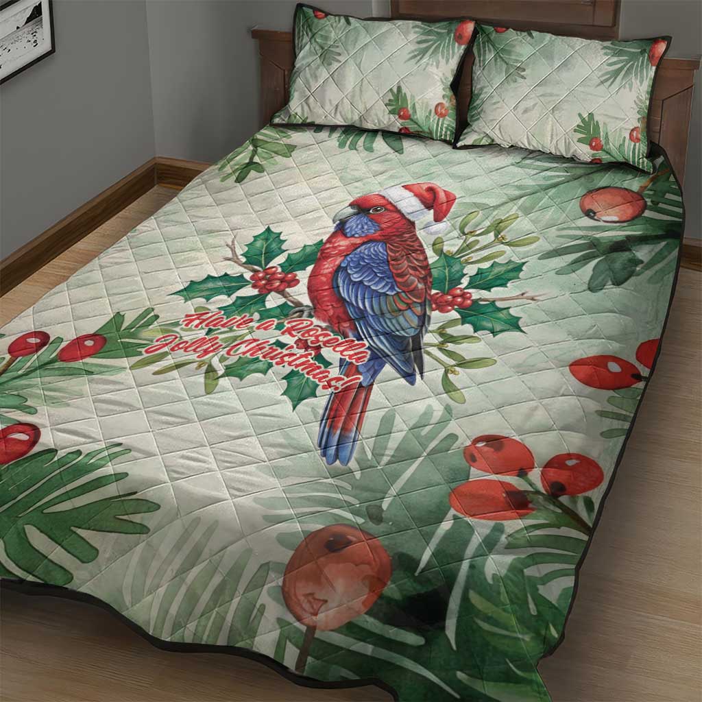 Watercolor Floral Crimson Rosella Quilt Bed Set It’s Aussie Christmas Time! - Aussie Hoodie