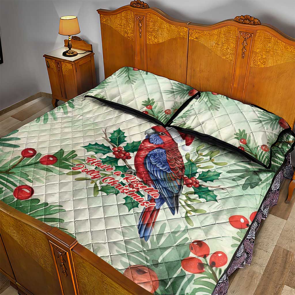 Watercolor Floral Crimson Rosella Quilt Bed Set It’s Aussie Christmas Time! - Aussie Hoodie