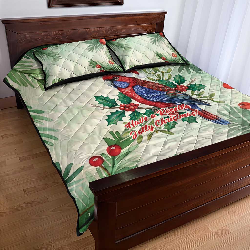 Watercolor Floral Crimson Rosella Quilt Bed Set It’s Aussie Christmas Time! - Aussie Hoodie