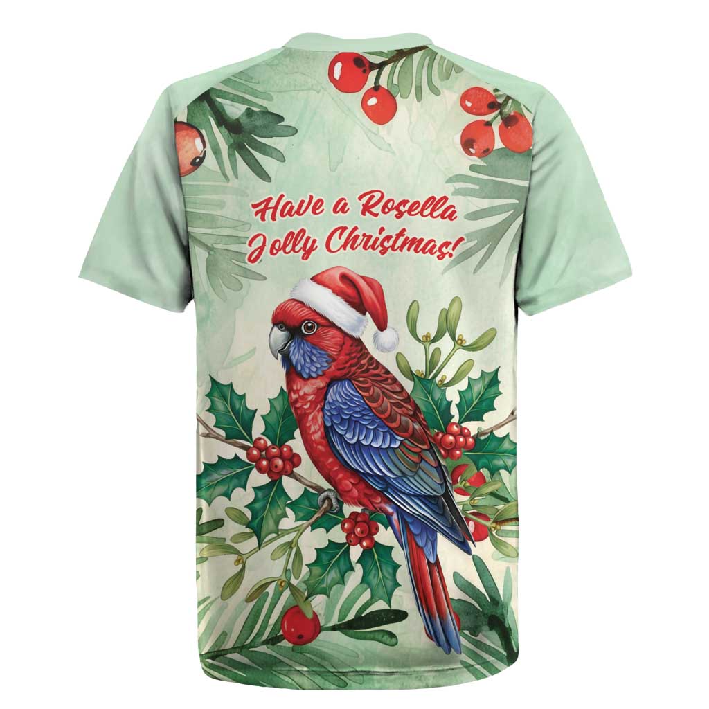 Watercolor Floral Crimson Rosella Rugby Jersey It’s Aussie Christmas Time! - Aussie Hoodie