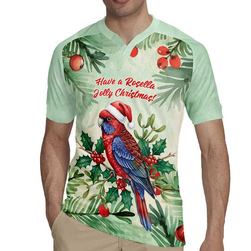 Watercolor Floral Crimson Rosella Rugby Jersey It’s Aussie Christmas Time! - Aussie Hoodie