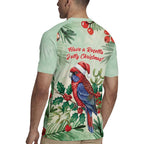 Watercolor Floral Crimson Rosella Rugby Jersey It’s Aussie Christmas Time! - Aussie Hoodie