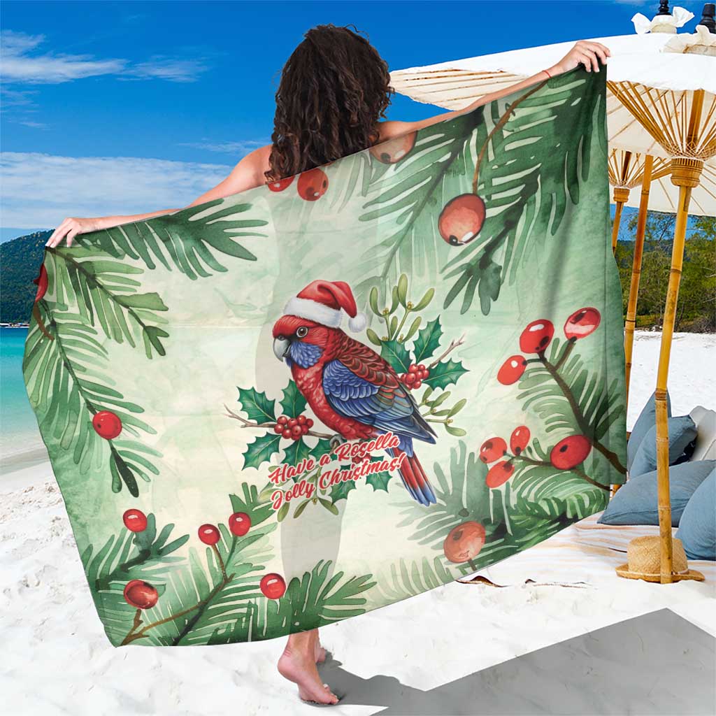 Watercolor Floral Crimson Rosella Sarong It’s Aussie Christmas Time! - Aussie Hoodie