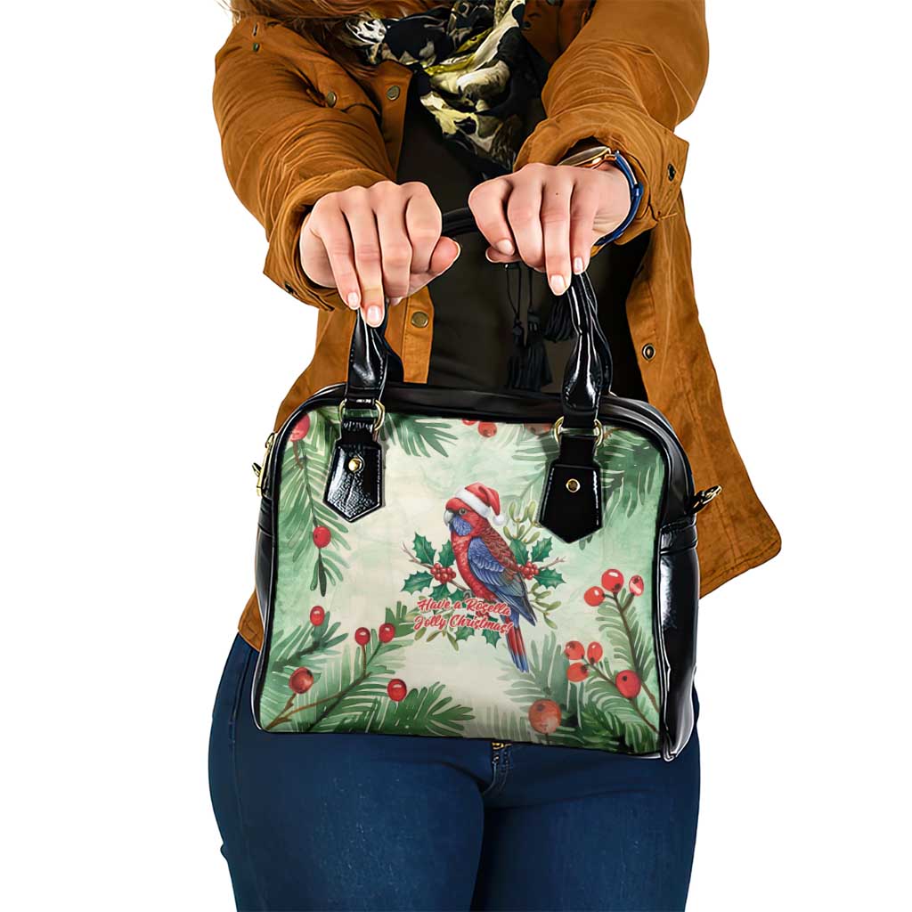 Watercolor Floral Crimson Rosella Shoulder Handbag It’s Aussie Christmas Time! - Aussie Hoodie