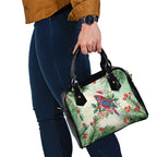 Watercolor Floral Crimson Rosella Shoulder Handbag It’s Aussie Christmas Time! - Aussie Hoodie