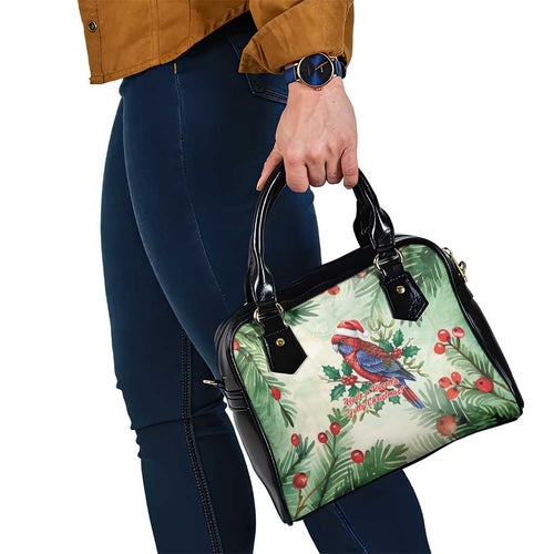 Watercolor Floral Crimson Rosella Shoulder Handbag It’s Aussie Christmas Time! - Aussie Hoodie