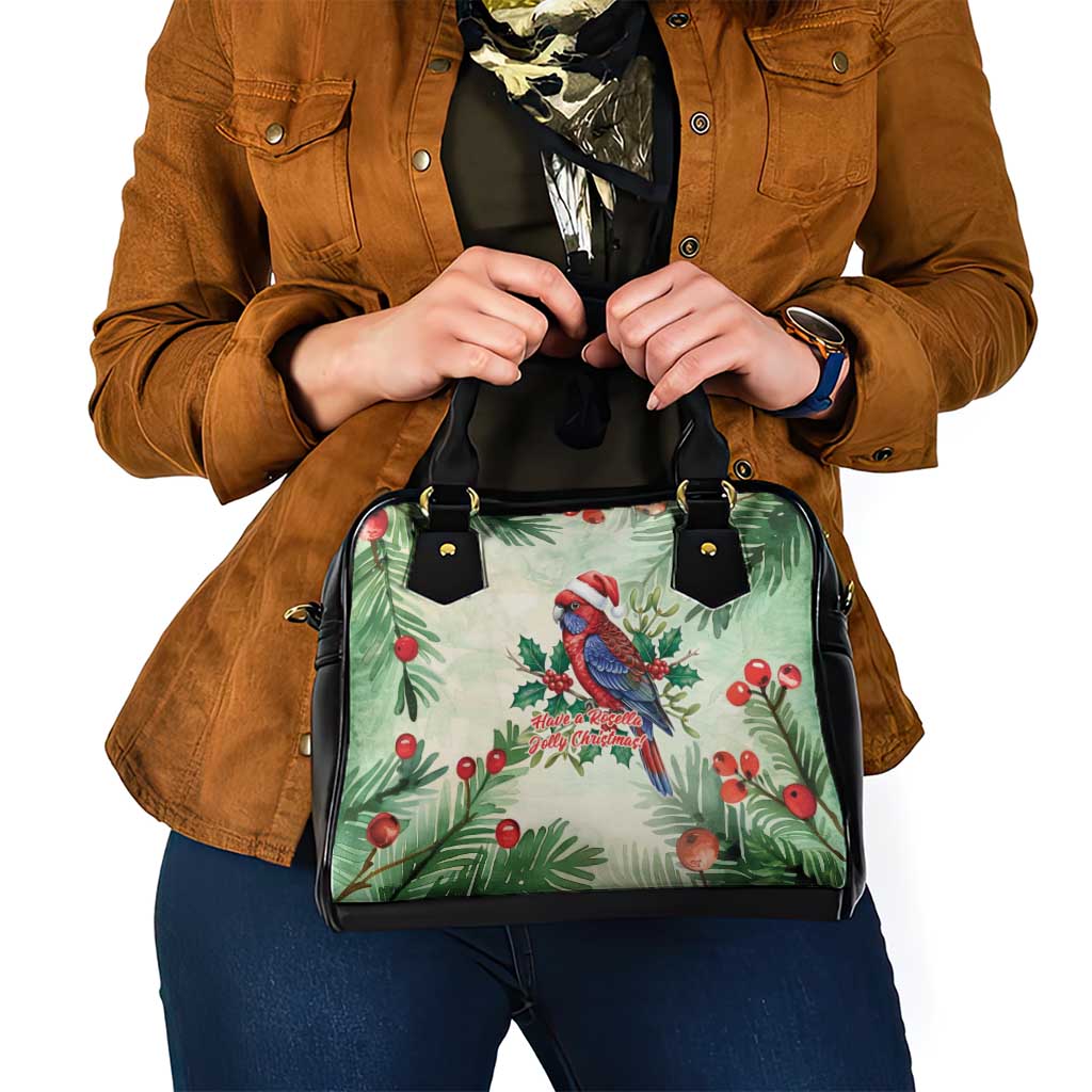Watercolor Floral Crimson Rosella Shoulder Handbag It’s Aussie Christmas Time! - Aussie Hoodie