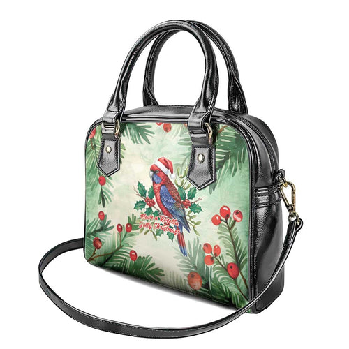 Watercolor Floral Crimson Rosella Shoulder Handbag It’s Aussie Christmas Time! - Aussie Hoodie
