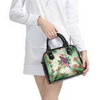 Watercolor Floral Crimson Rosella Shoulder Handbag It’s Aussie Christmas Time! - Aussie Hoodie