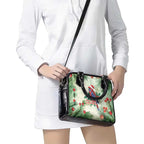 Watercolor Floral Crimson Rosella Shoulder Handbag It’s Aussie Christmas Time! - Aussie Hoodie
