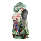 Watercolor Floral Crimson Rosella Sleeveless Hoodie It’s Aussie Christmas Time! - Aussie Hoodie
