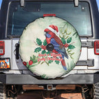 Watercolor Floral Crimson Rosella Spare Tire Cover It’s Aussie Christmas Time! - Aussie Hoodie