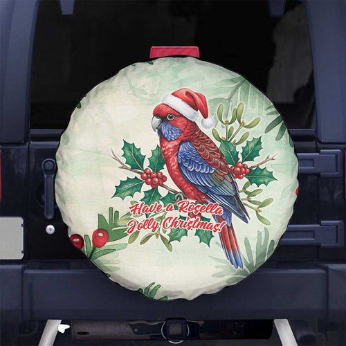Watercolor Floral Crimson Rosella Spare Tire Cover It’s Aussie Christmas Time! - Aussie Hoodie