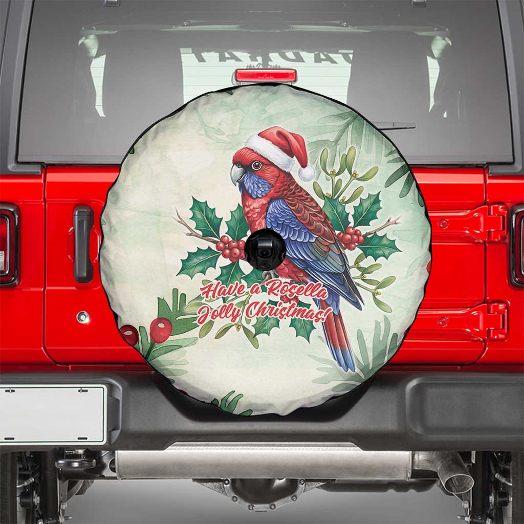 Watercolor Floral Crimson Rosella Spare Tire Cover It’s Aussie Christmas Time! - Aussie Hoodie