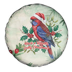 Watercolor Floral Crimson Rosella Spare Tire Cover It’s Aussie Christmas Time! - Aussie Hoodie