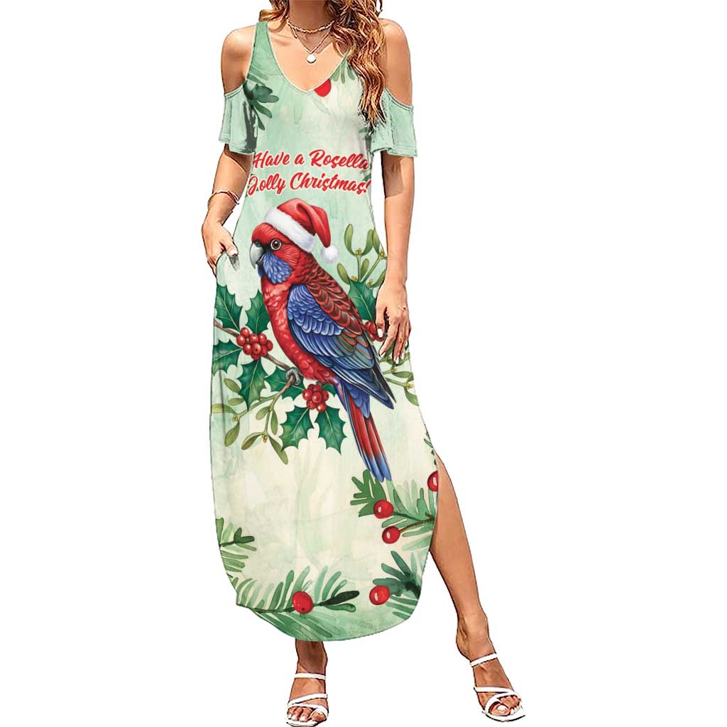 Watercolor Floral Crimson Rosella Summer Maxi Dress It’s Aussie Christmas Time! - Aussie Hoodie