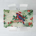 Watercolor Floral Crimson Rosella Tablecloth It’s Aussie Christmas Time! - Aussie Hoodie