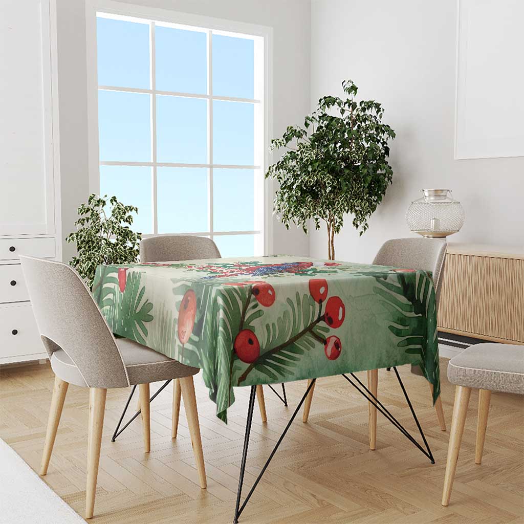 Watercolor Floral Crimson Rosella Tablecloth It’s Aussie Christmas Time! - Aussie Hoodie