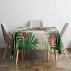 Watercolor Floral Crimson Rosella Tablecloth It’s Aussie Christmas Time! - Aussie Hoodie