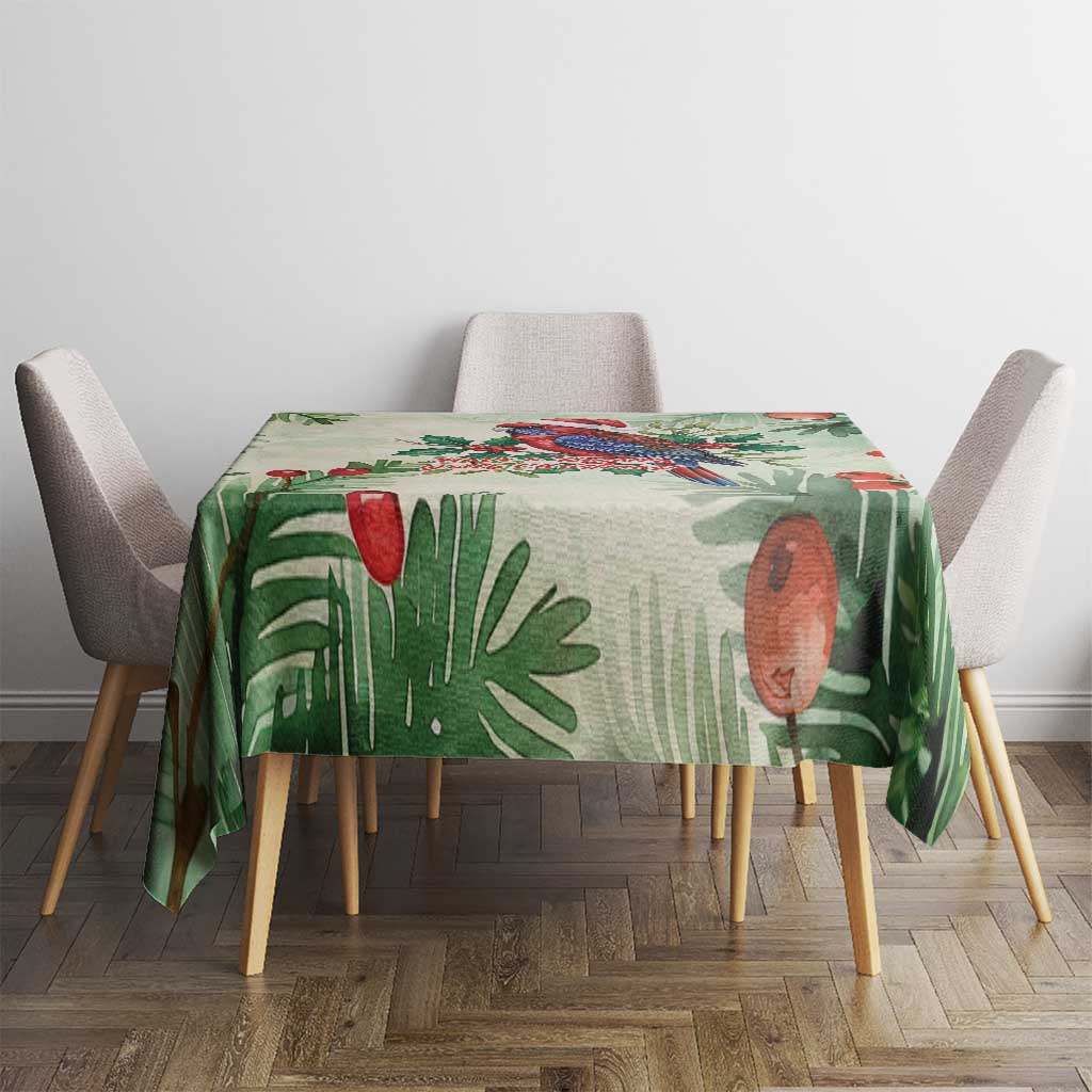 Watercolor Floral Crimson Rosella Tablecloth It’s Aussie Christmas Time! - Aussie Hoodie