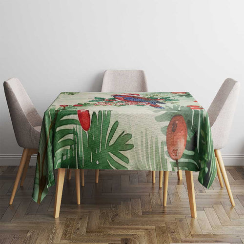 Watercolor Floral Crimson Rosella Tablecloth It’s Aussie Christmas Time! - Aussie Hoodie