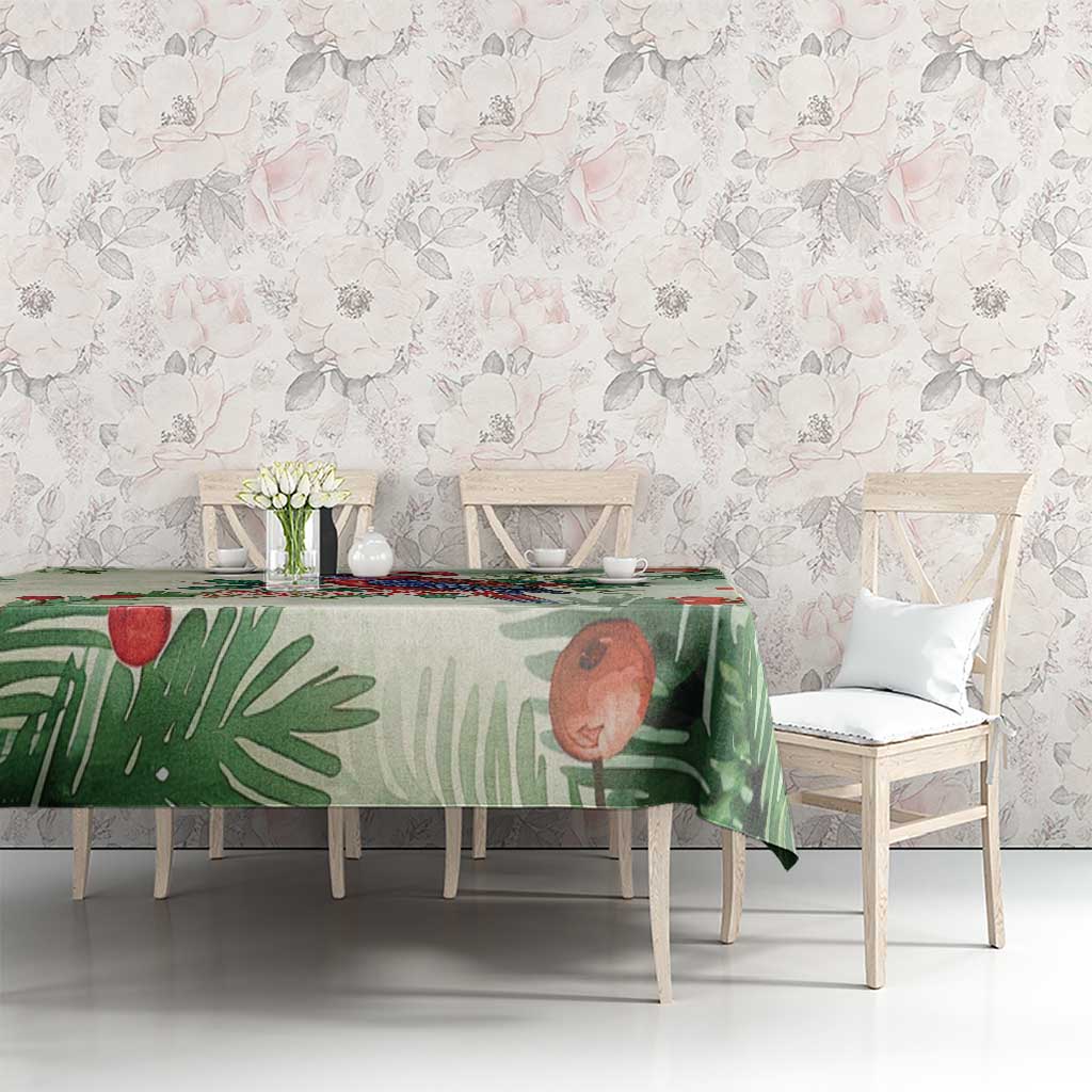 Watercolor Floral Crimson Rosella Tablecloth It’s Aussie Christmas Time! - Aussie Hoodie
