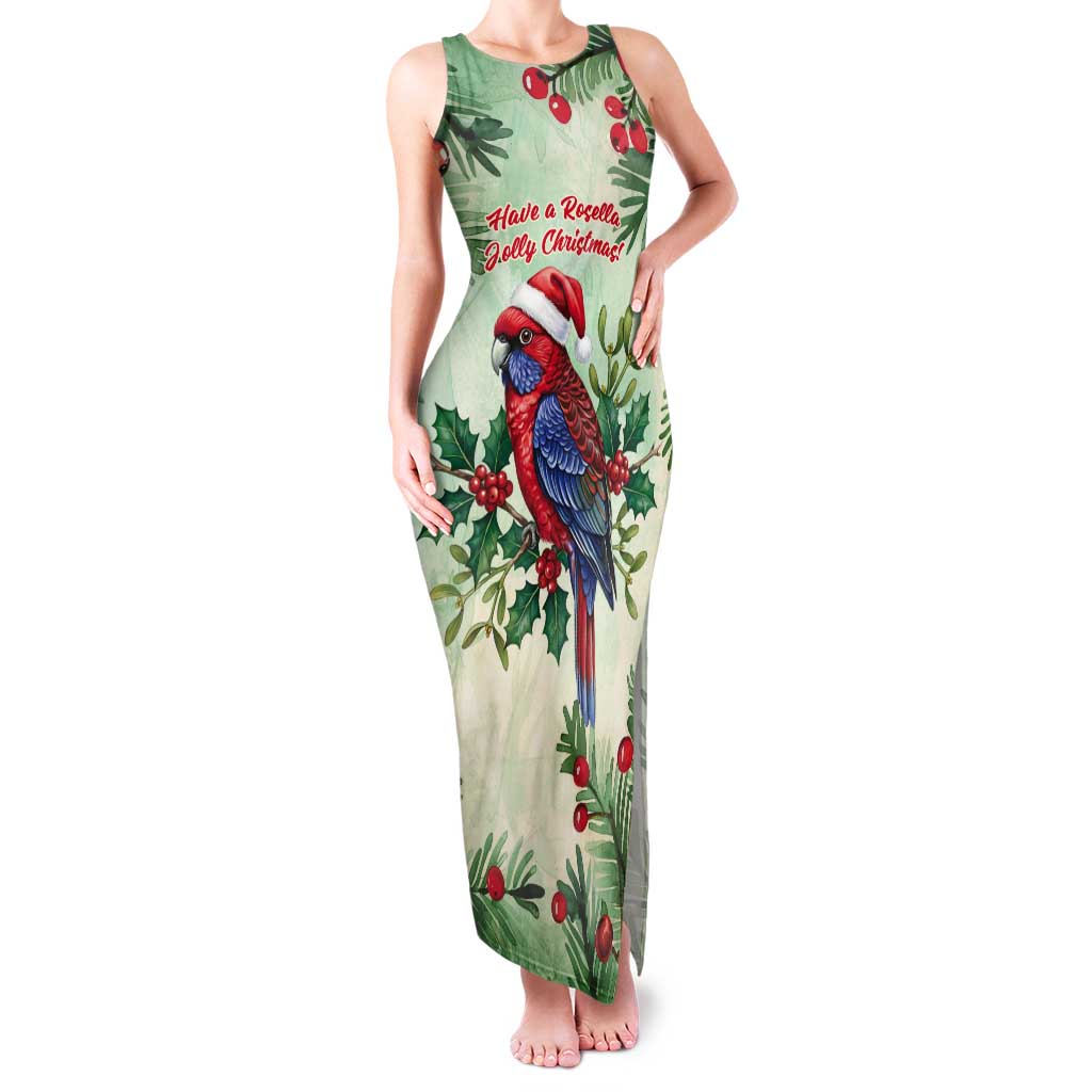 Watercolor Floral Crimson Rosella Tank Maxi Dress It’s Aussie Christmas Time! - Aussie Hoodie