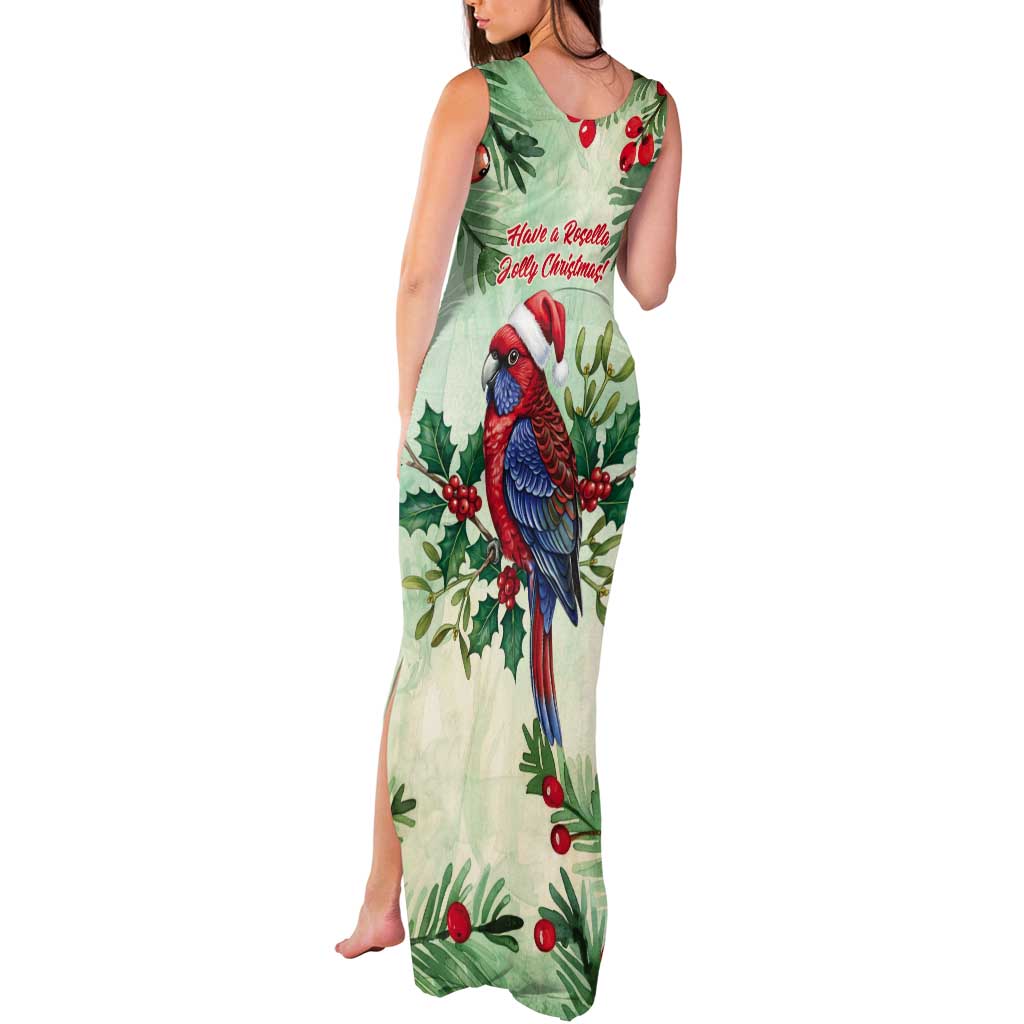Watercolor Floral Crimson Rosella Tank Maxi Dress It’s Aussie Christmas Time! - Aussie Hoodie