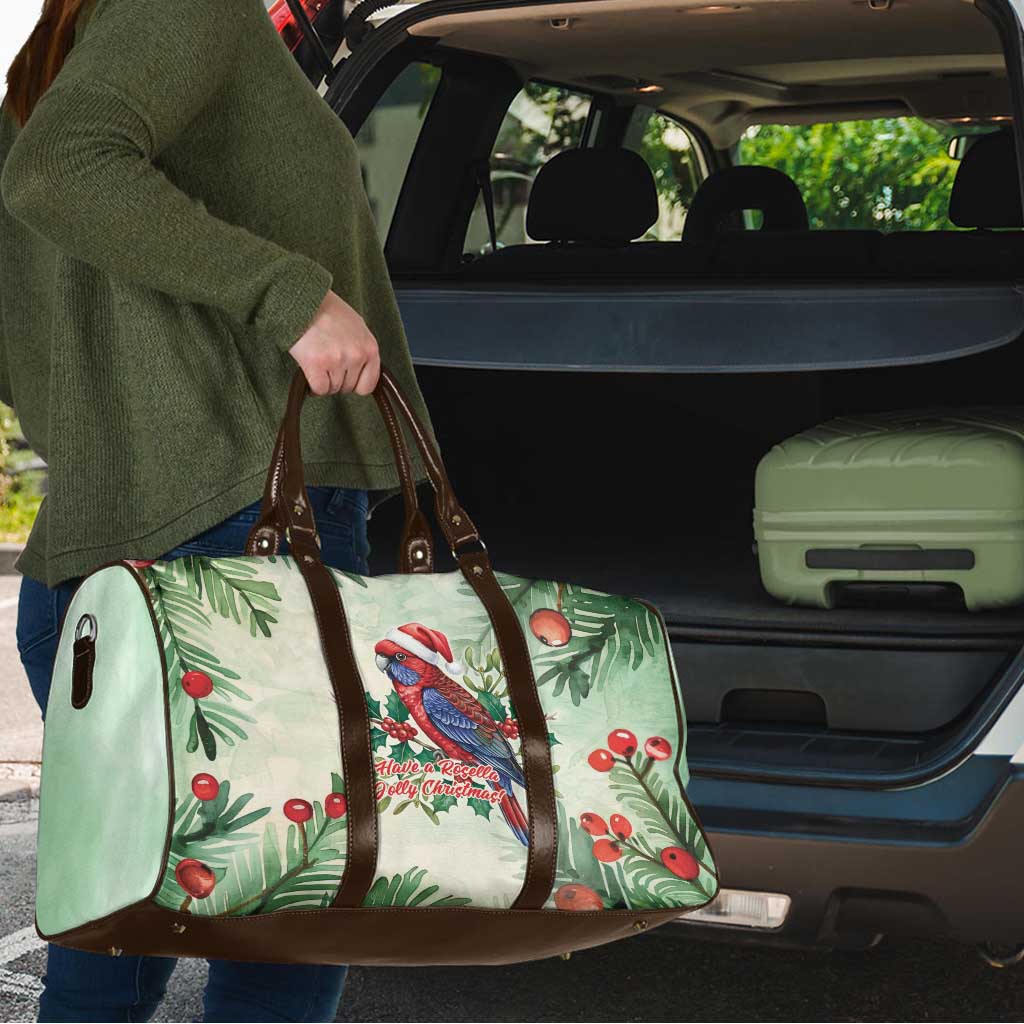 Watercolor Floral Crimson Rosella Travel Bag It’s Aussie Christmas Time! - Aussie Hoodie