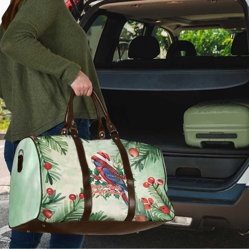 Watercolor Floral Crimson Rosella Travel Bag It’s Aussie Christmas Time! - Aussie Hoodie