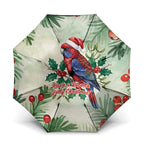 Watercolor Floral Crimson Rosella Umbrella It’s Aussie Christmas Time! - Aussie Hoodie